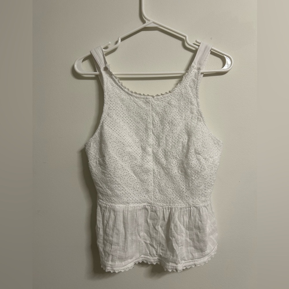 American Eagle White ‎ Tank Top Blouse